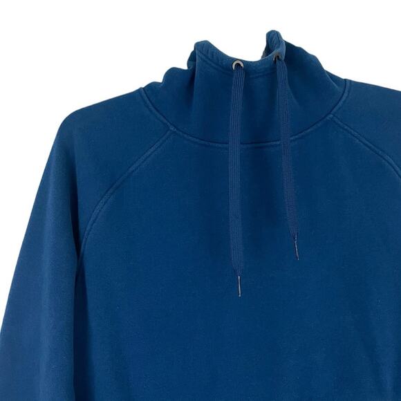Athleta Blue Fur Lined Hooded Sweatshirt - Picture 5 of 9